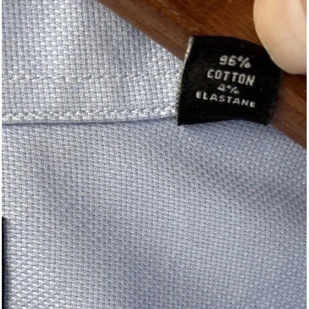 Ralph Lauren Dress shirt Mens 16 1/2 - 34/35 Blue Cotton Regular Stretch LS